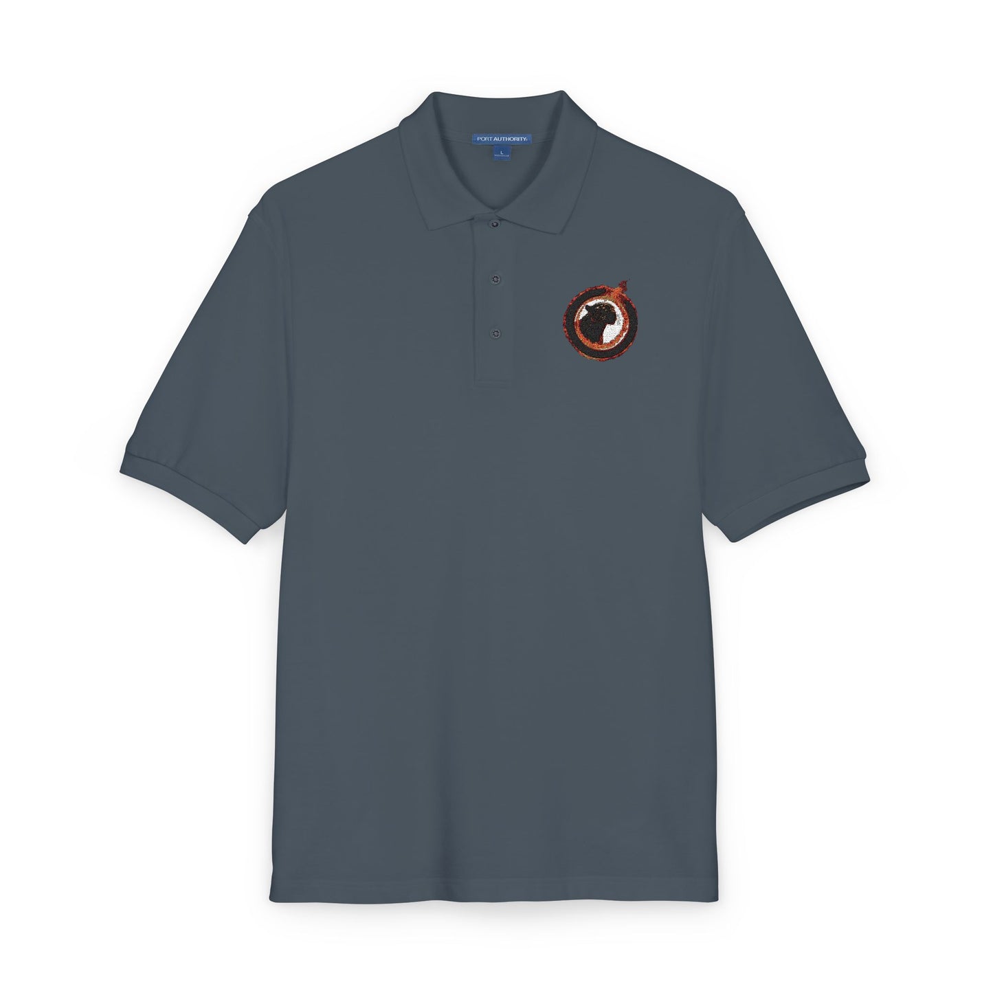 Embroidered Panther Unisex Polo Shirt