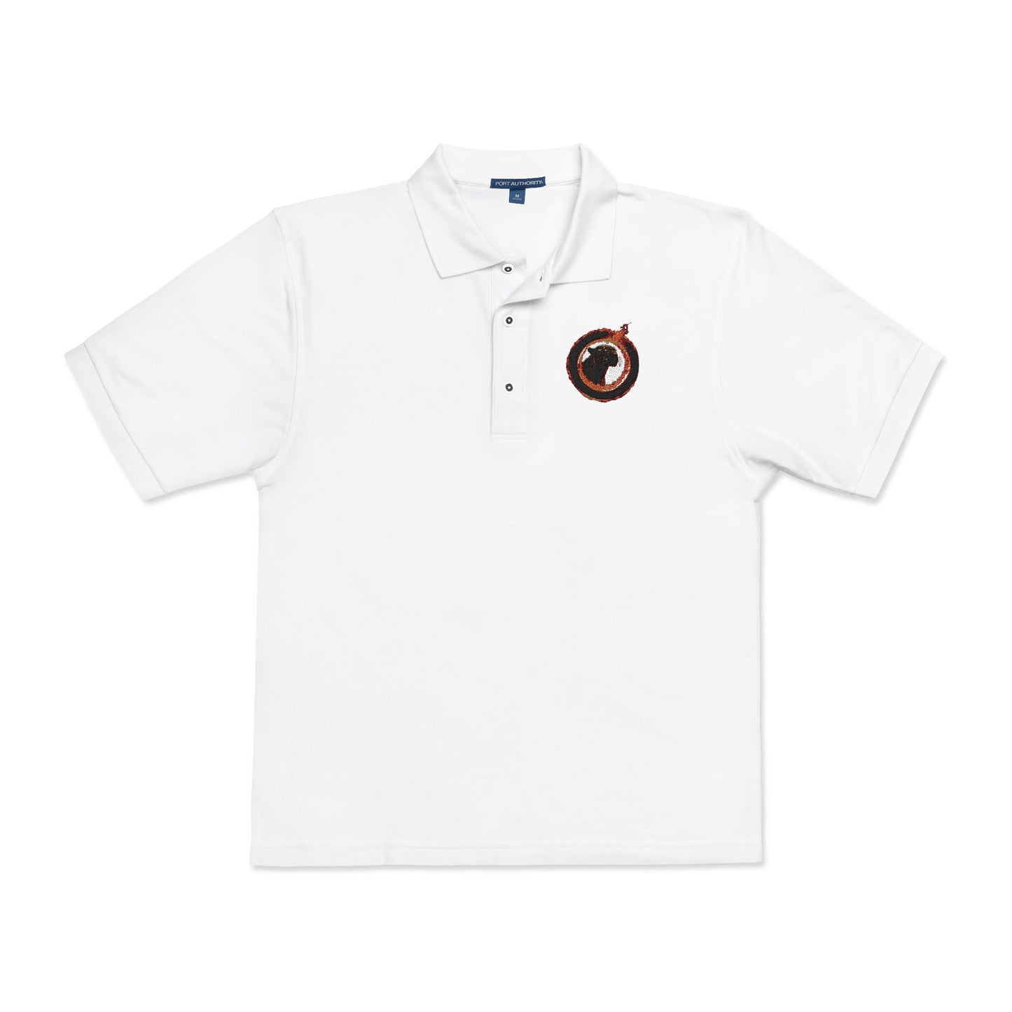 Embroidered Panther Unisex Polo Shirt