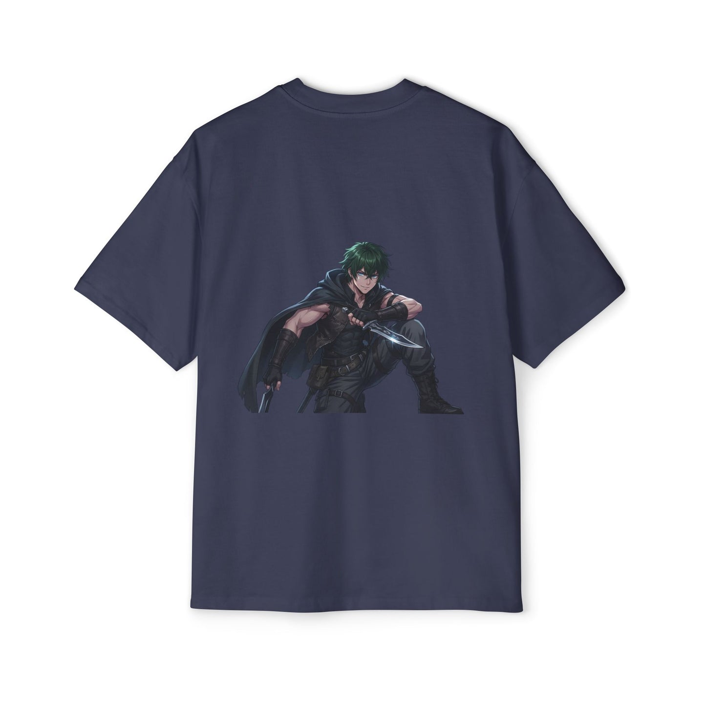 Graphic Tee — 'ALWAYS' Text Front & Dark Warrior Back
