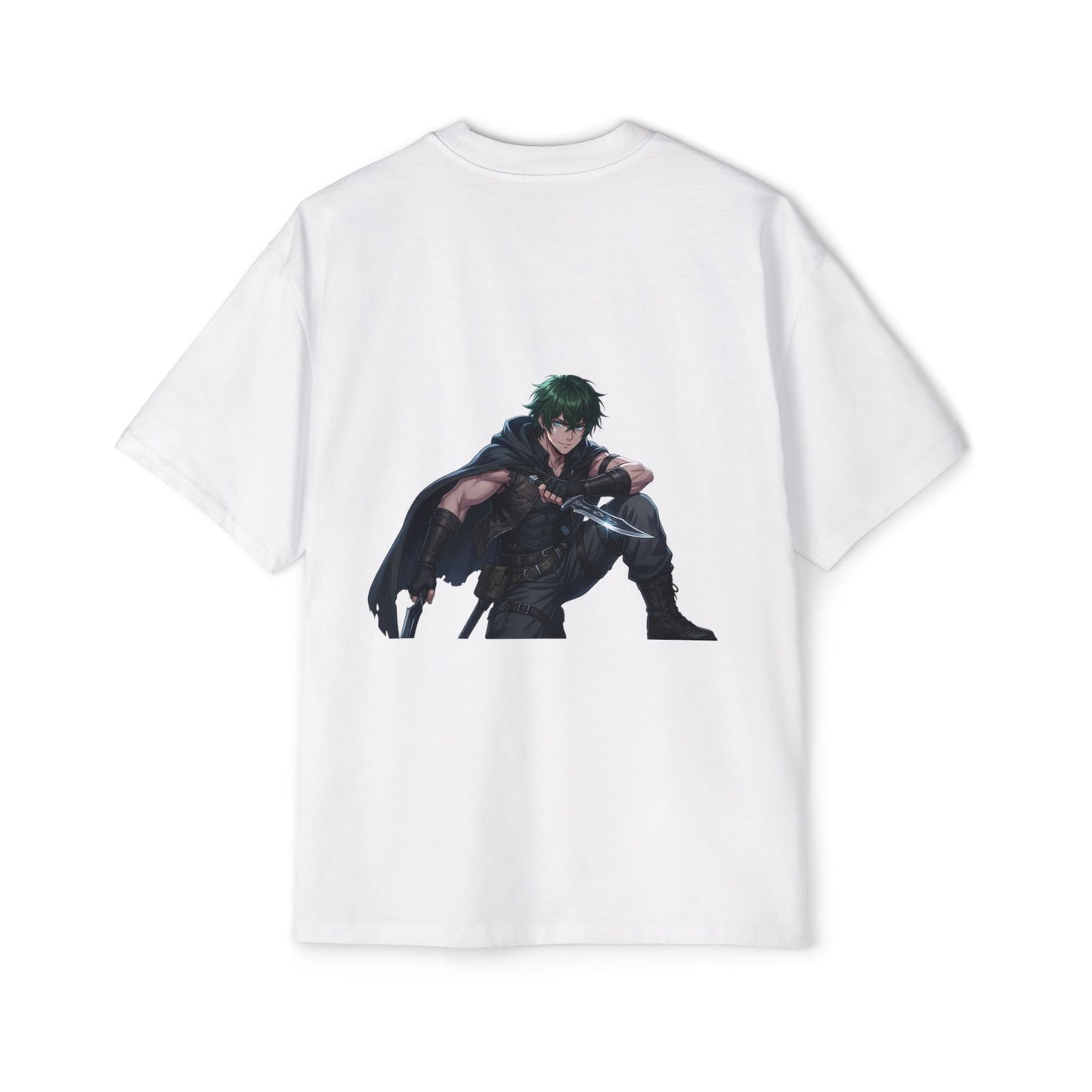 Graphic Tee — 'ALWAYS' Text Front & Dark Warrior Back