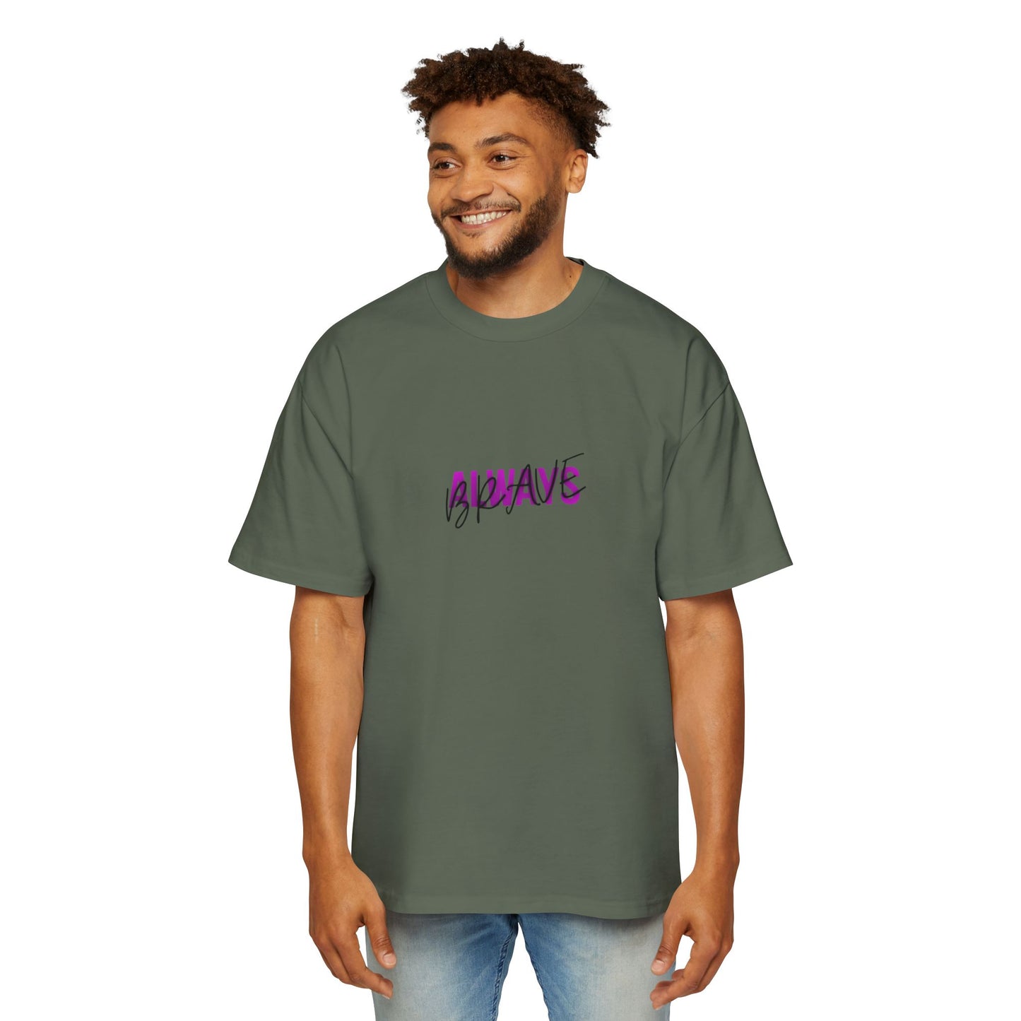 Graphic Tee — 'ALWAYS' Text Front & Dark Warrior Back