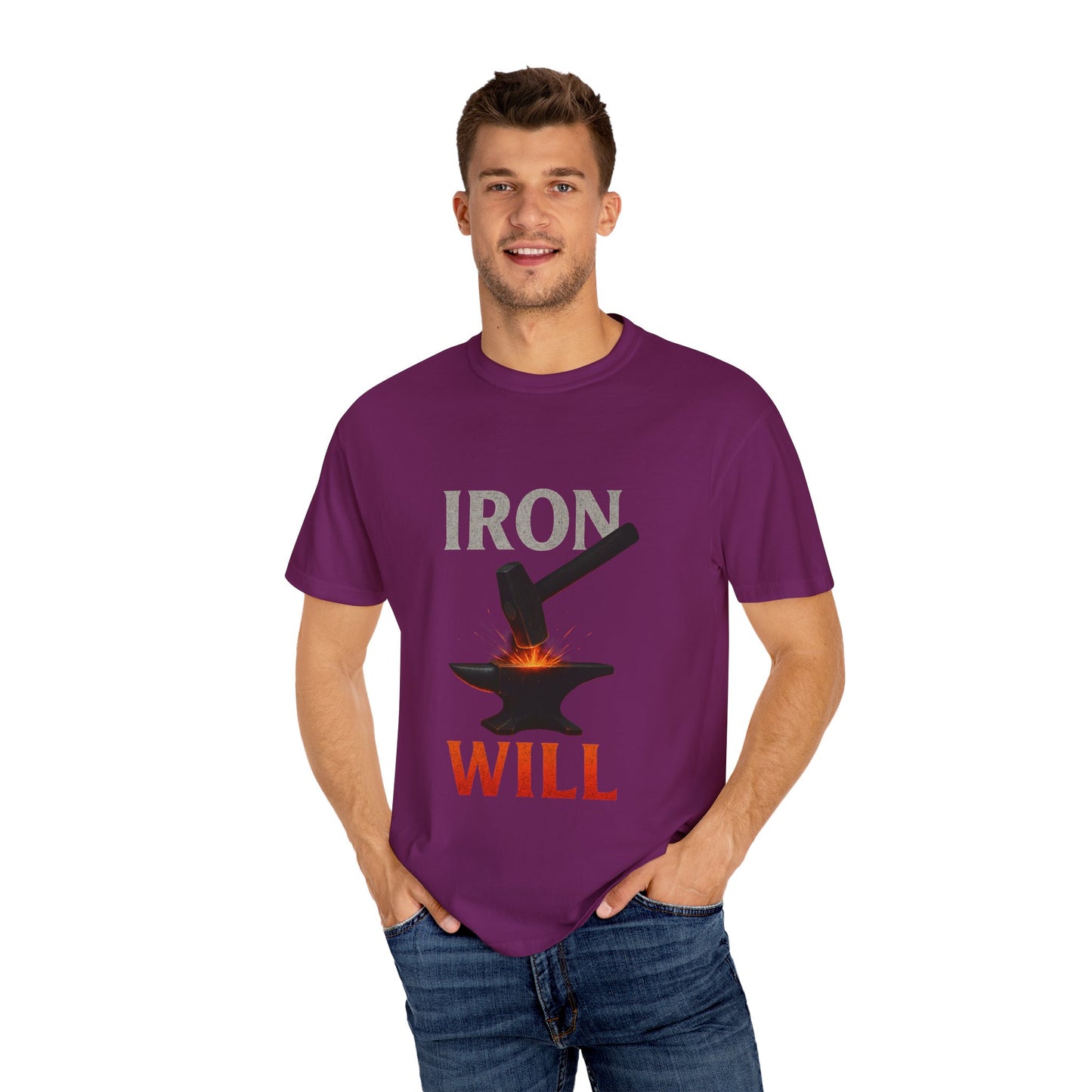 Iron Will Unisex Garment-Dyed T-shirt | Motivational Tee