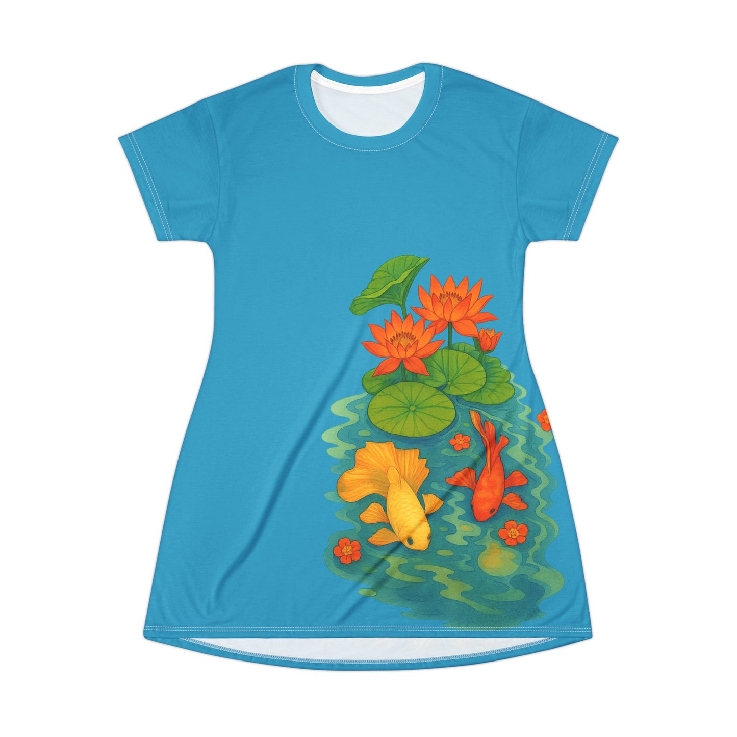 Serene Floral T-Shirt Dress