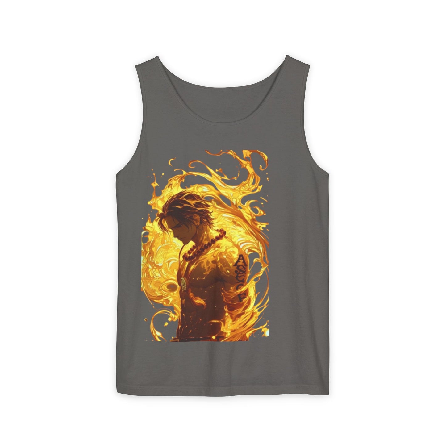Garment-Dyed Graphic Tank Top