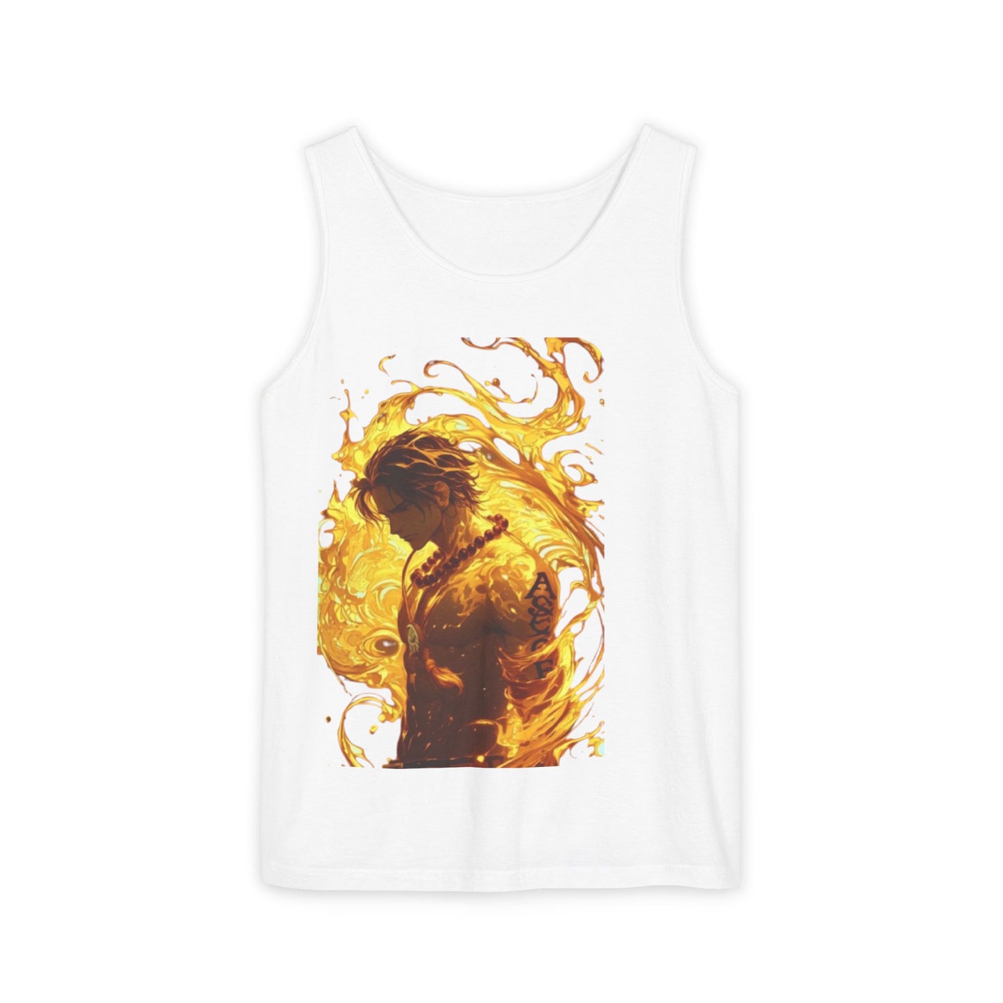 Garment-Dyed Graphic Tank Top
