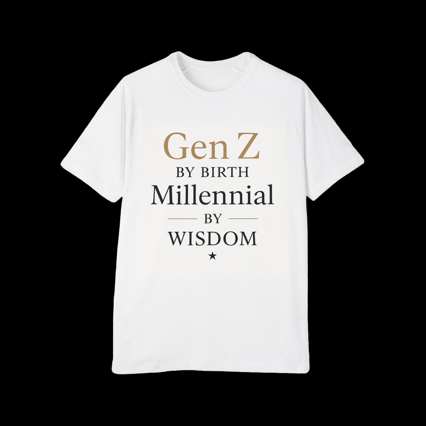 Men's Raglan T-Shirt - Gen Z by Birth, Millennial by Wisdom