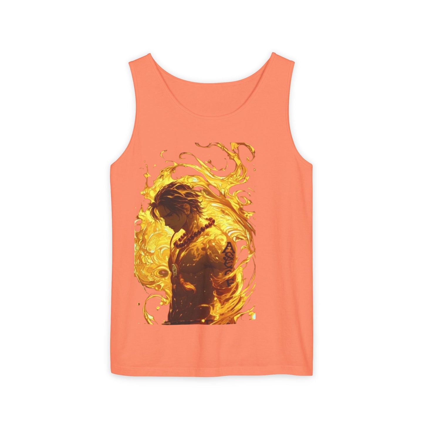 Garment-Dyed Graphic Tank Top