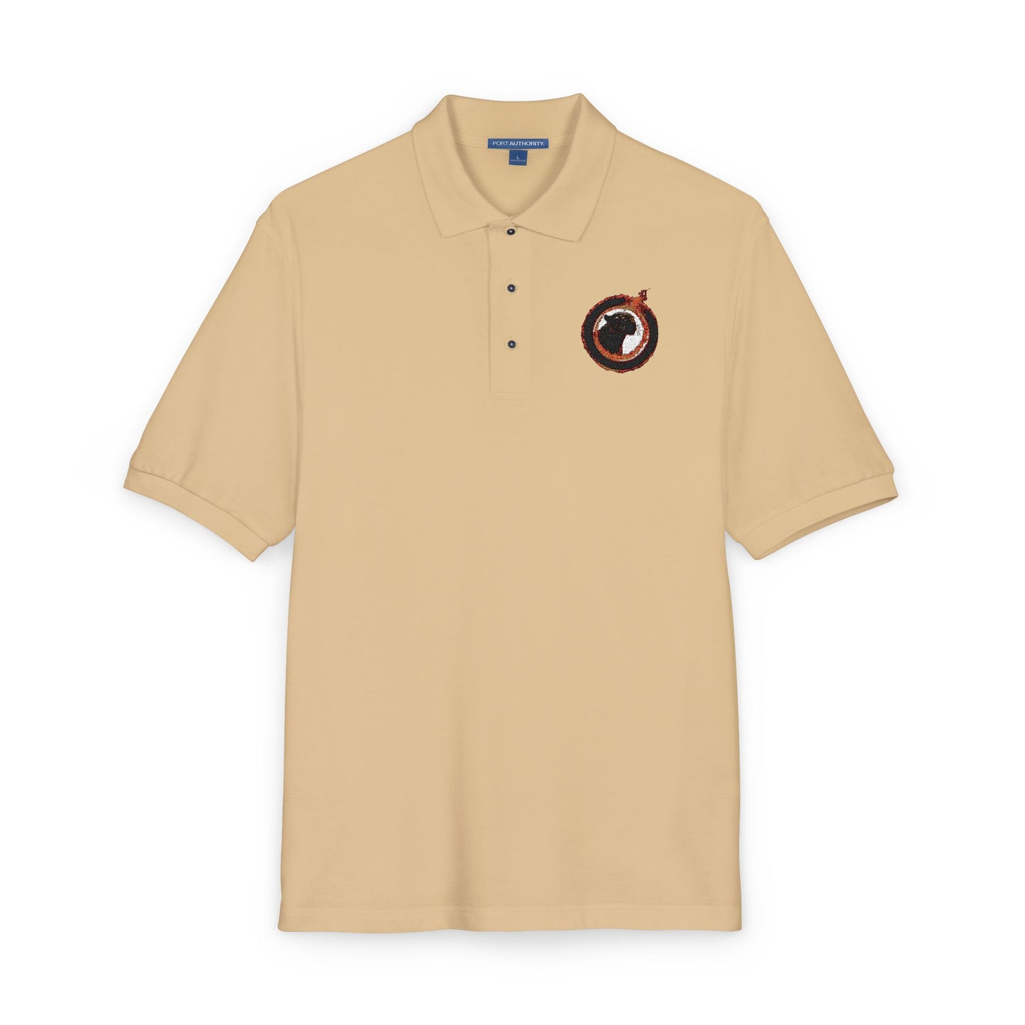 Embroidered Panther Unisex Polo Shirt