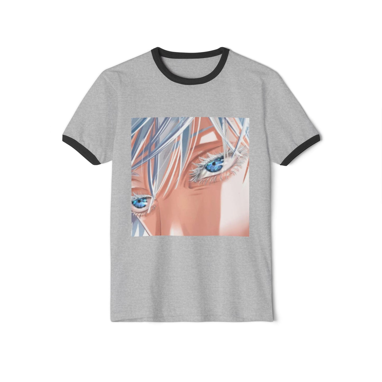 Anime Style Artistic Unisex Cotton Ringer T-Shirt