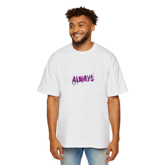 Graphic Tee — 'ALWAYS' Text Front & Dark Warrior Back