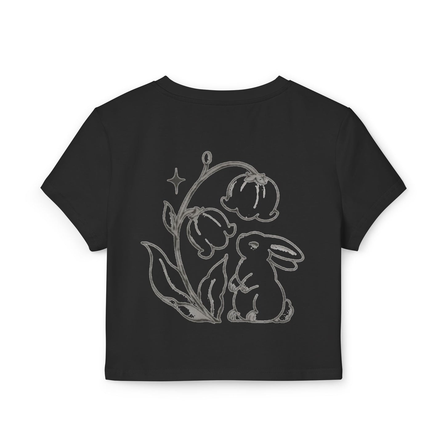 Cute Bunny Graphic Baby Tee for Women
