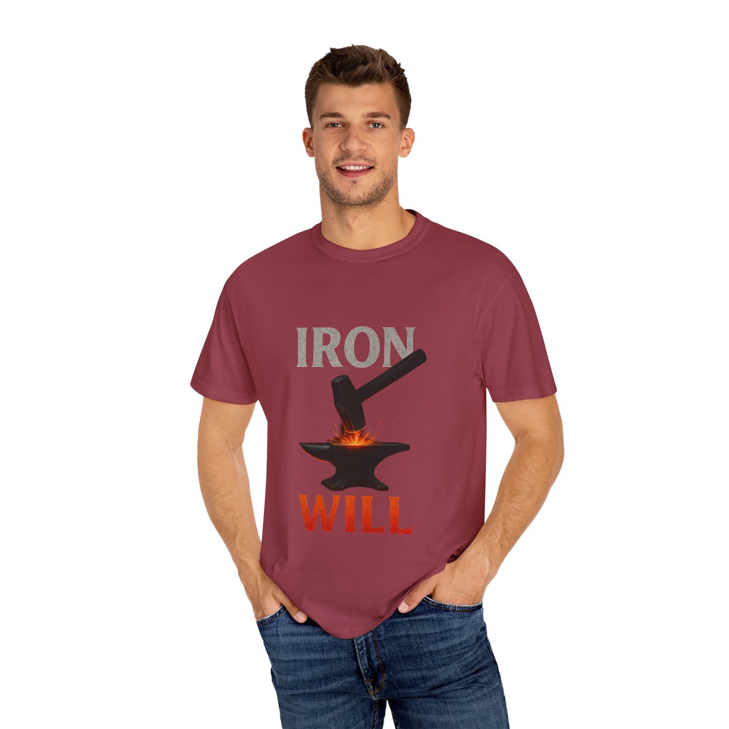 Iron Will Unisex Garment-Dyed T-shirt | Motivational Tee