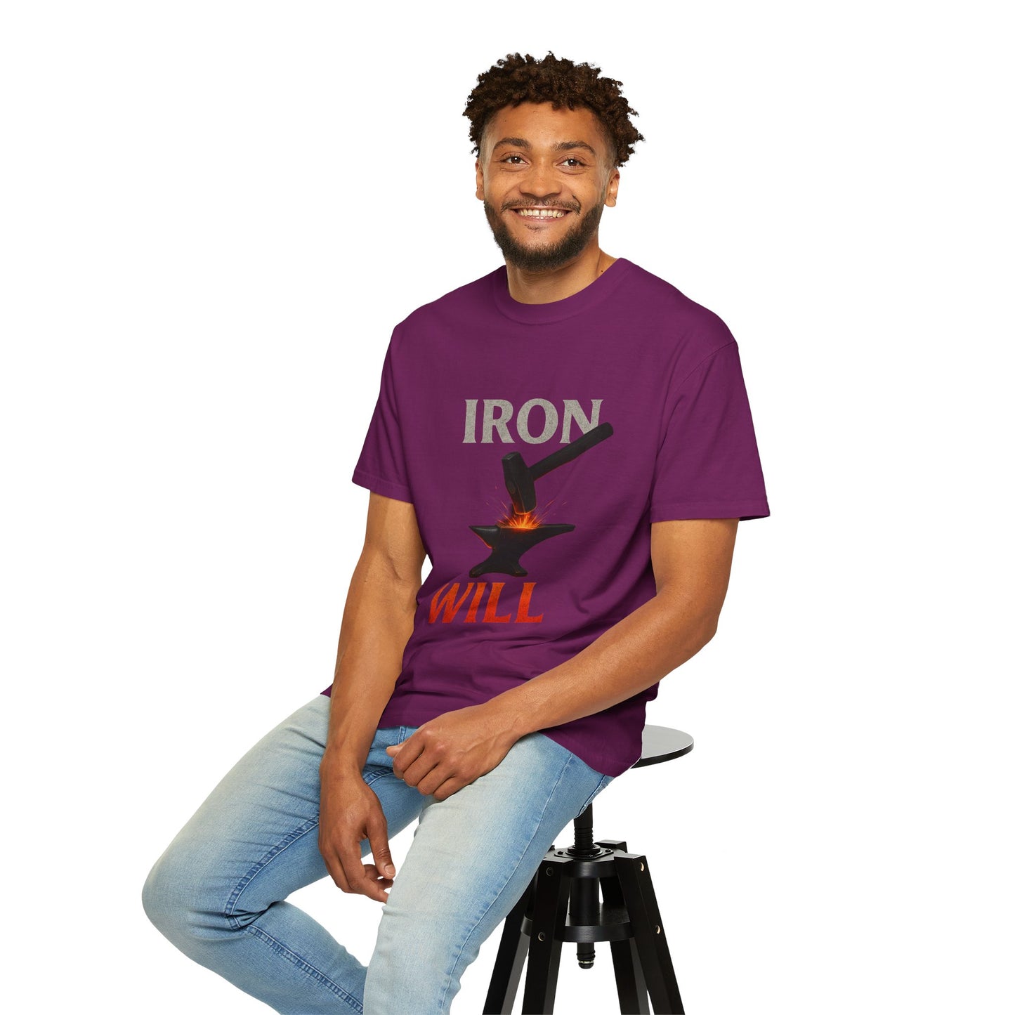 Iron Will Unisex Garment-Dyed T-shirt | Motivational Tee