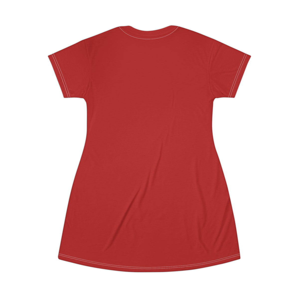 Red Tropical Garden T-Shirt Dress
