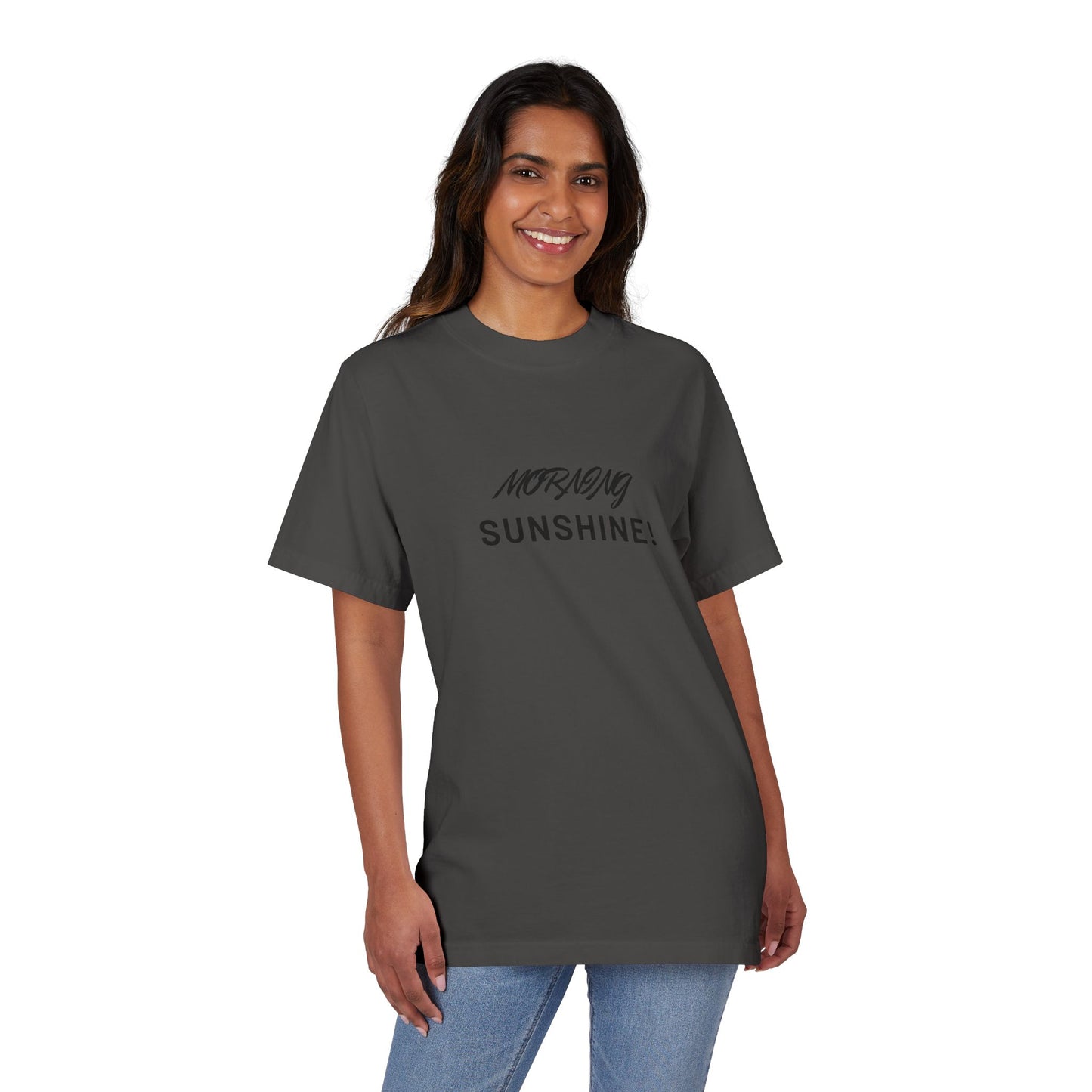 Morning Sunshine T-Shirt — Minimal Script Graphic Tee