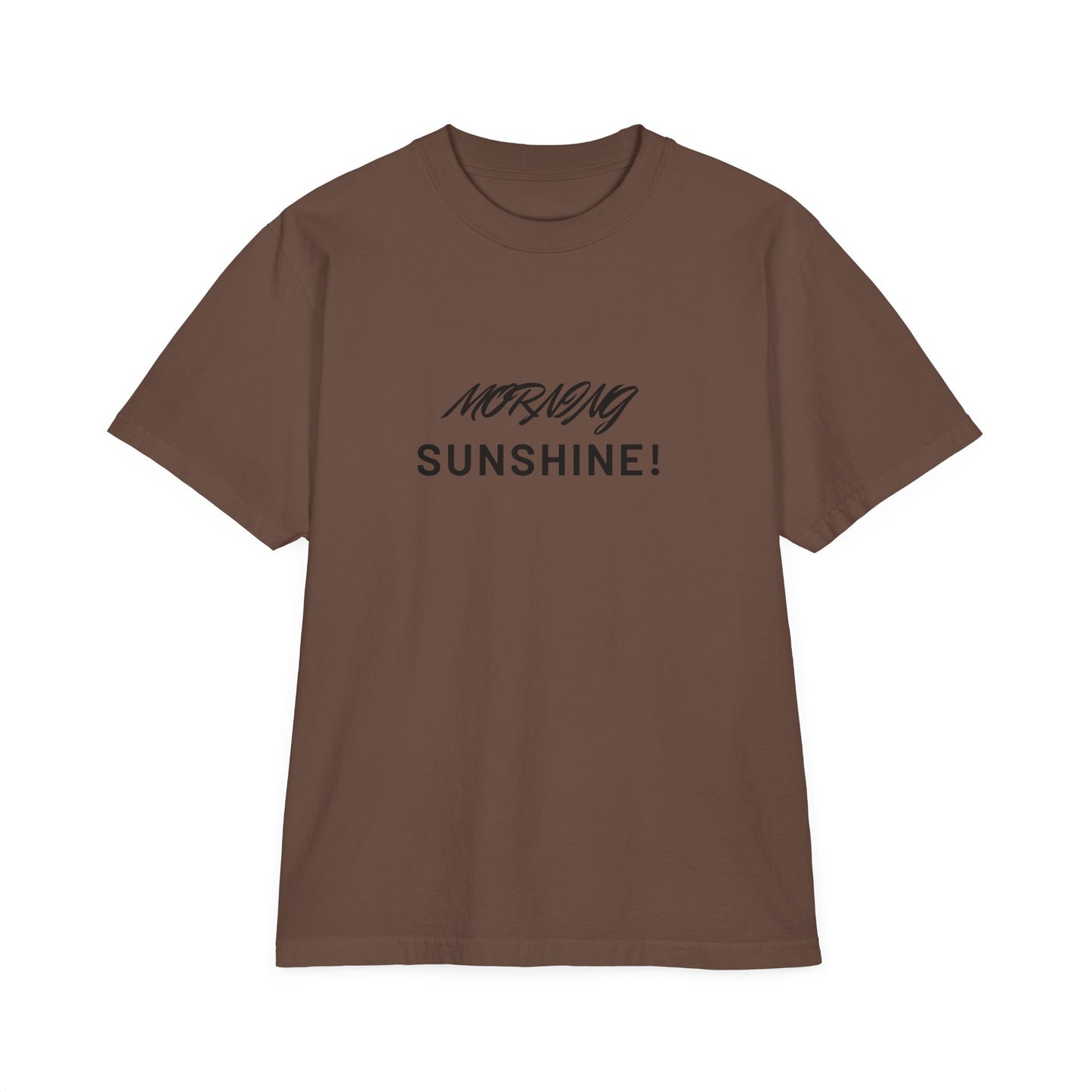 Morning Sunshine T-Shirt — Minimal Script Graphic Tee