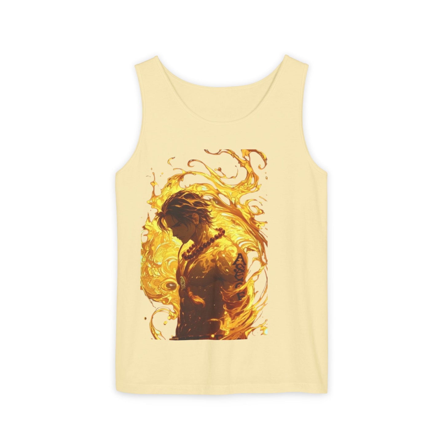 Garment-Dyed Graphic Tank Top