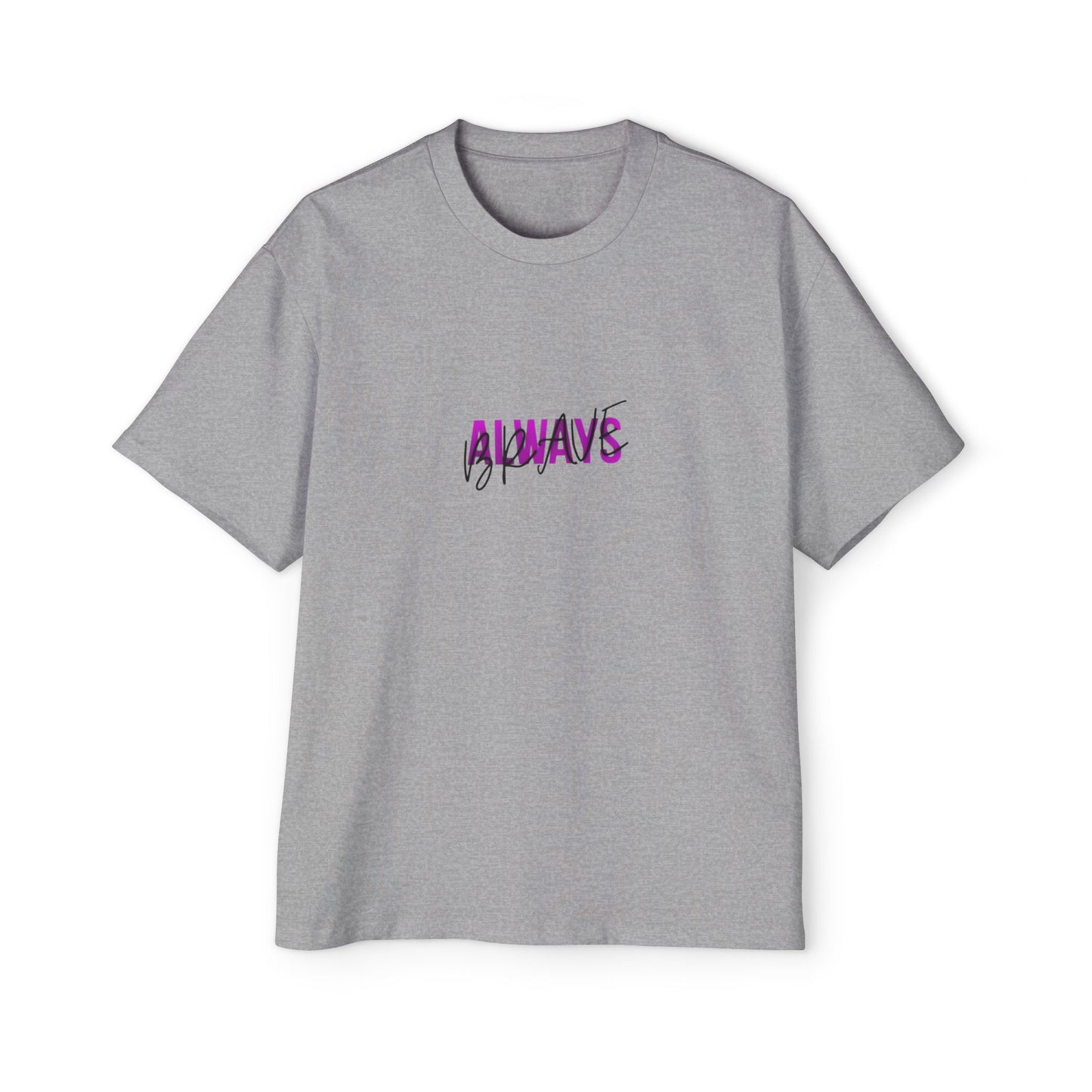 Graphic Tee — 'ALWAYS' Text Front & Dark Warrior Back