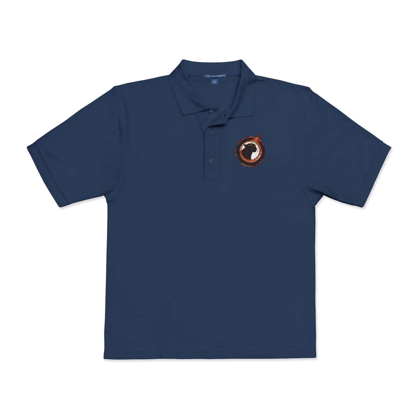 Embroidered Panther Unisex Polo Shirt