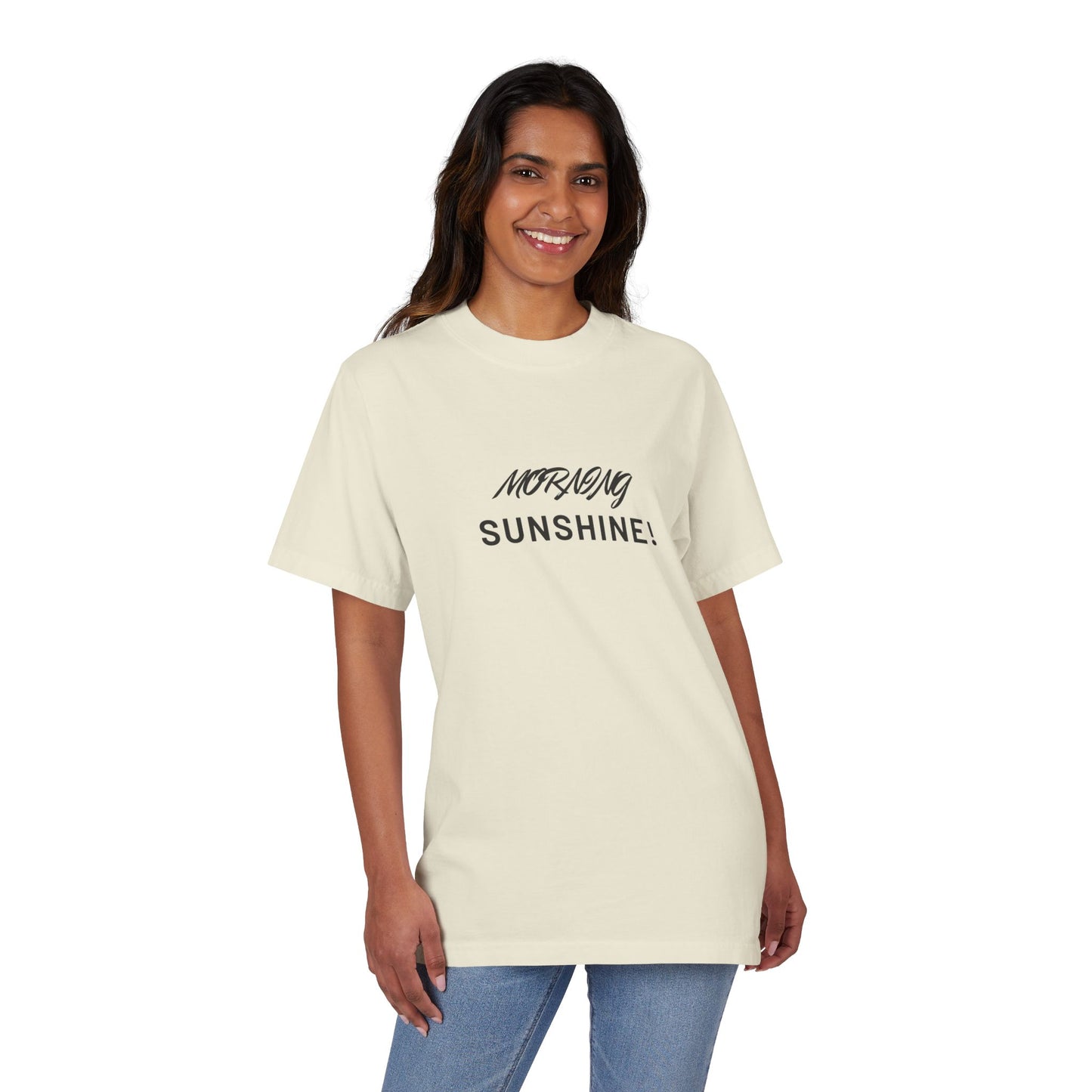 Morning Sunshine T-Shirt — Minimal Script Graphic Tee