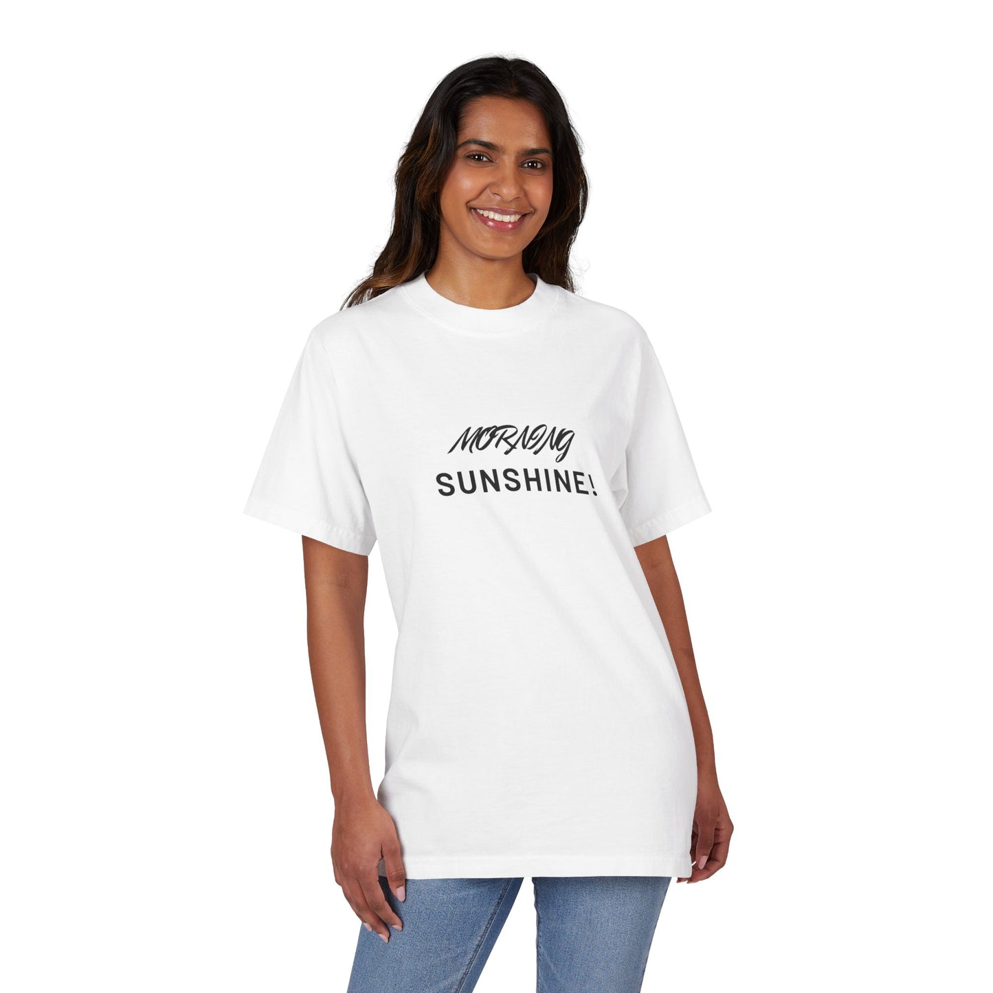 Morning Sunshine T-Shirt — Minimal Script Graphic Tee