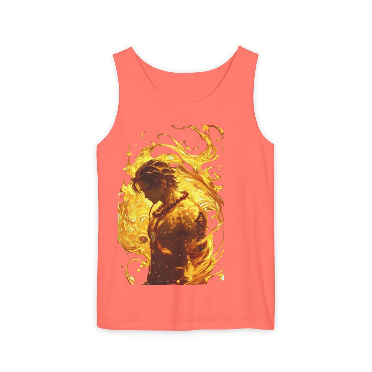 Garment-Dyed Graphic Tank Top