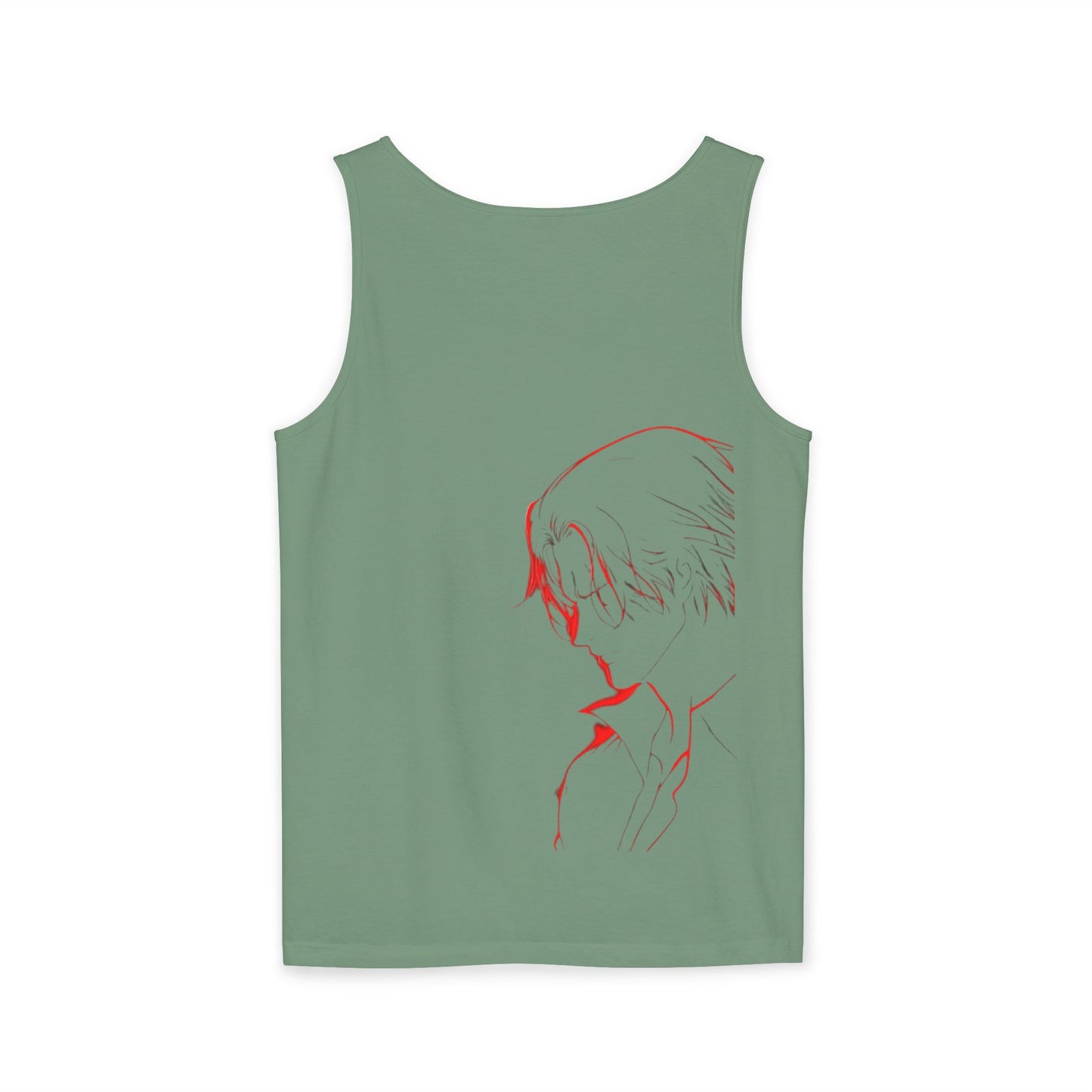 Garment-Dyed Graphic Tank Top