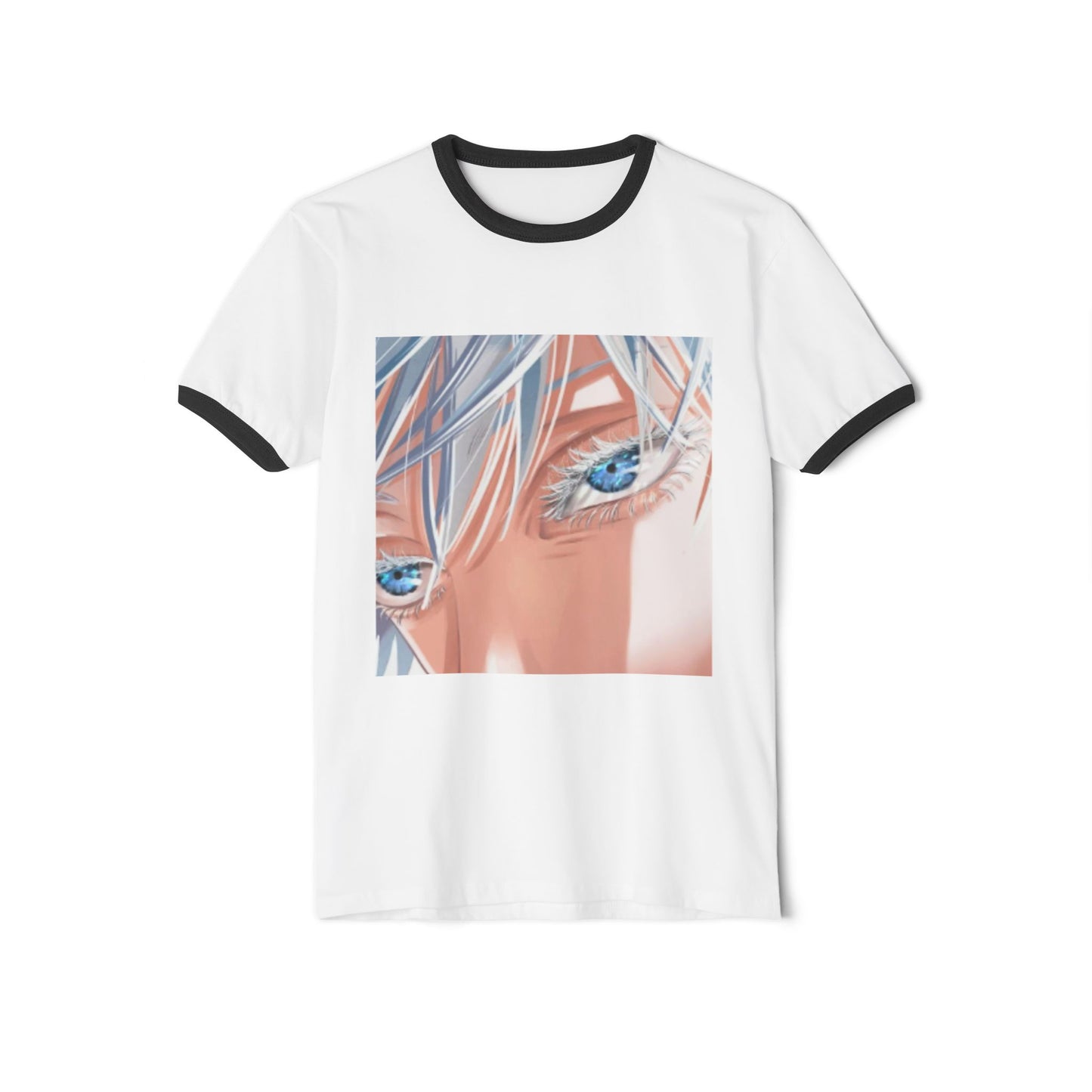 Anime Style Artistic Unisex Cotton Ringer T-Shirt