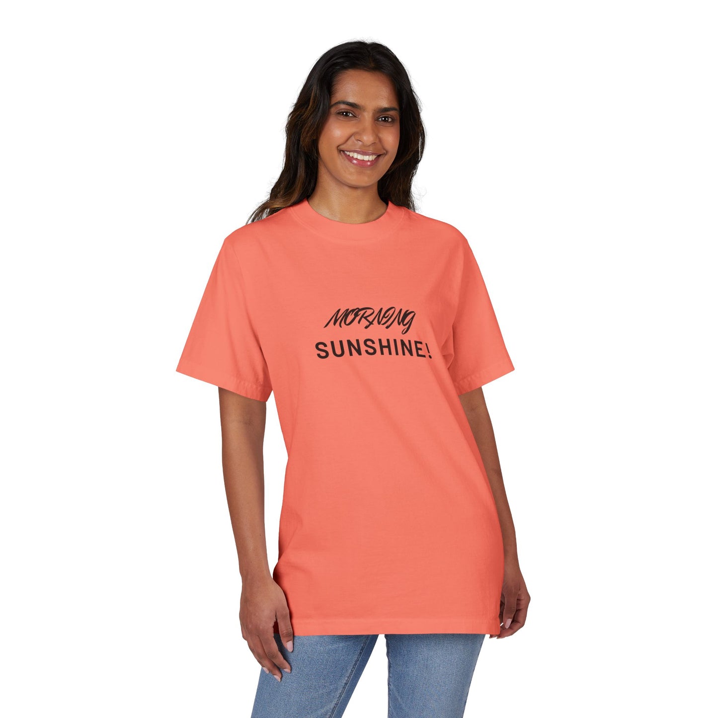 Morning Sunshine T-Shirt — Minimal Script Graphic Tee