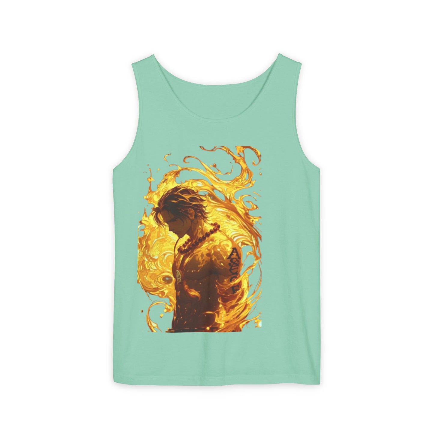 Garment-Dyed Graphic Tank Top