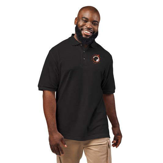 Embroidered Panther Unisex Polo Shirt