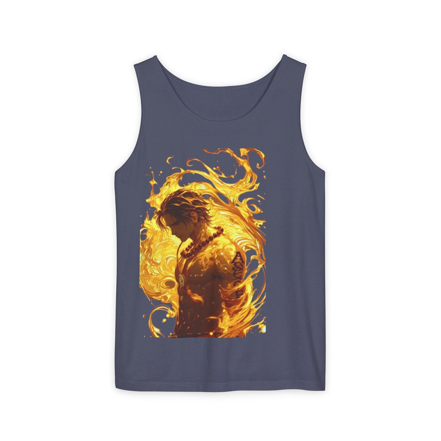 Garment-Dyed Graphic Tank Top