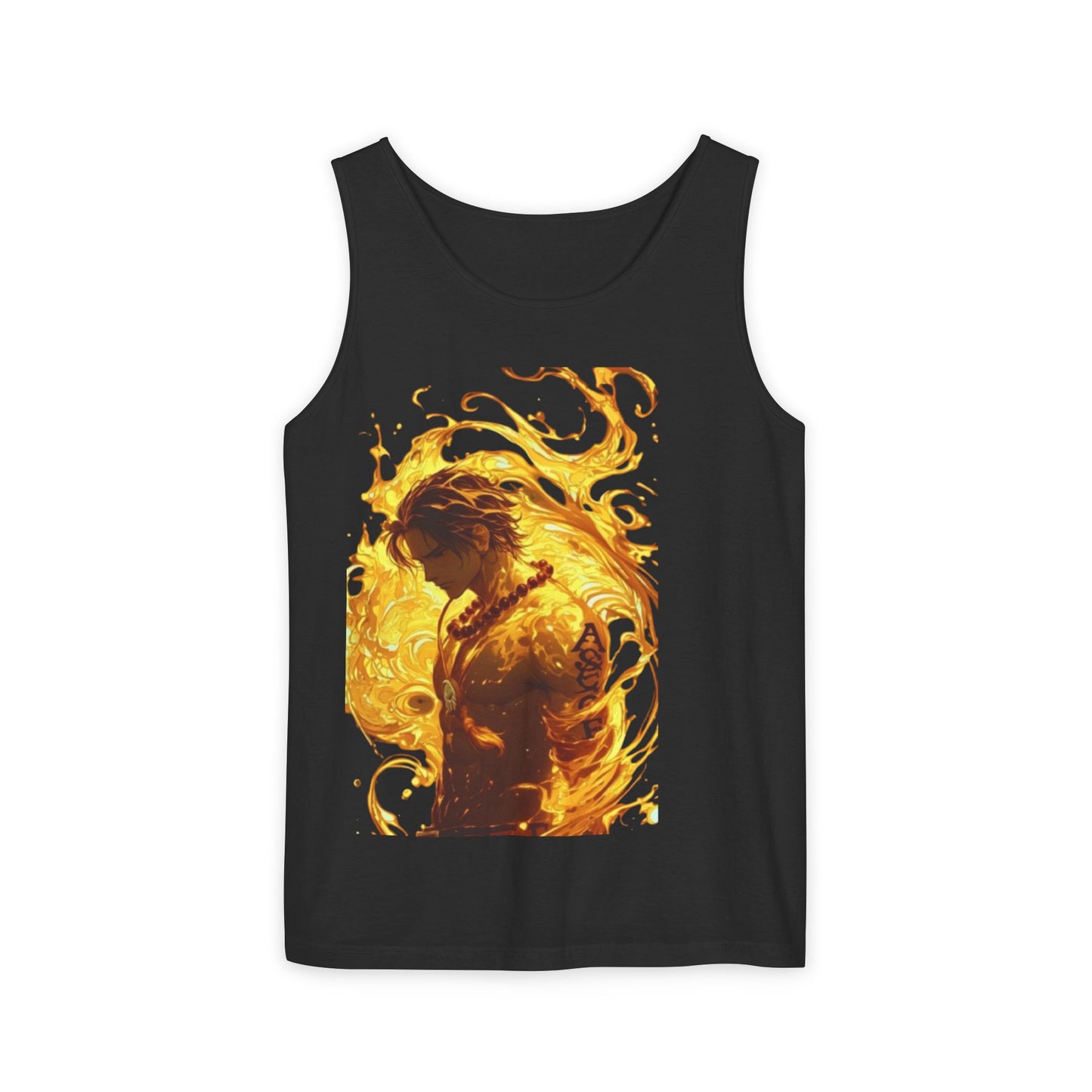Garment-Dyed Graphic Tank Top
