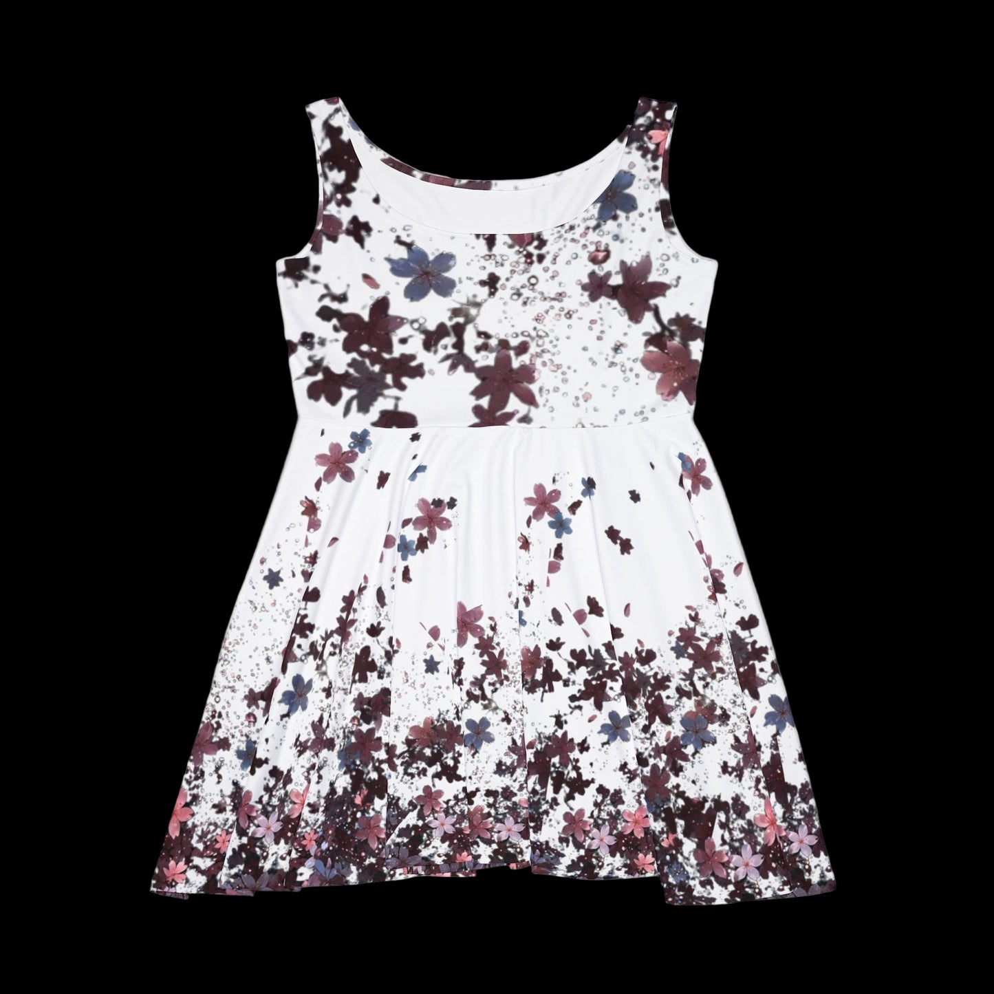Floral Print Women's Skater Dress
