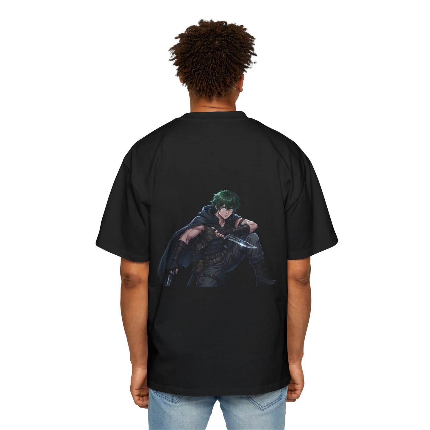 Graphic Tee — 'ALWAYS' Text Front & Dark Warrior Back