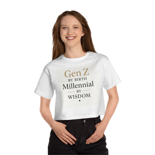Gen Z & Millennial Heritage Cropped T-Shirt