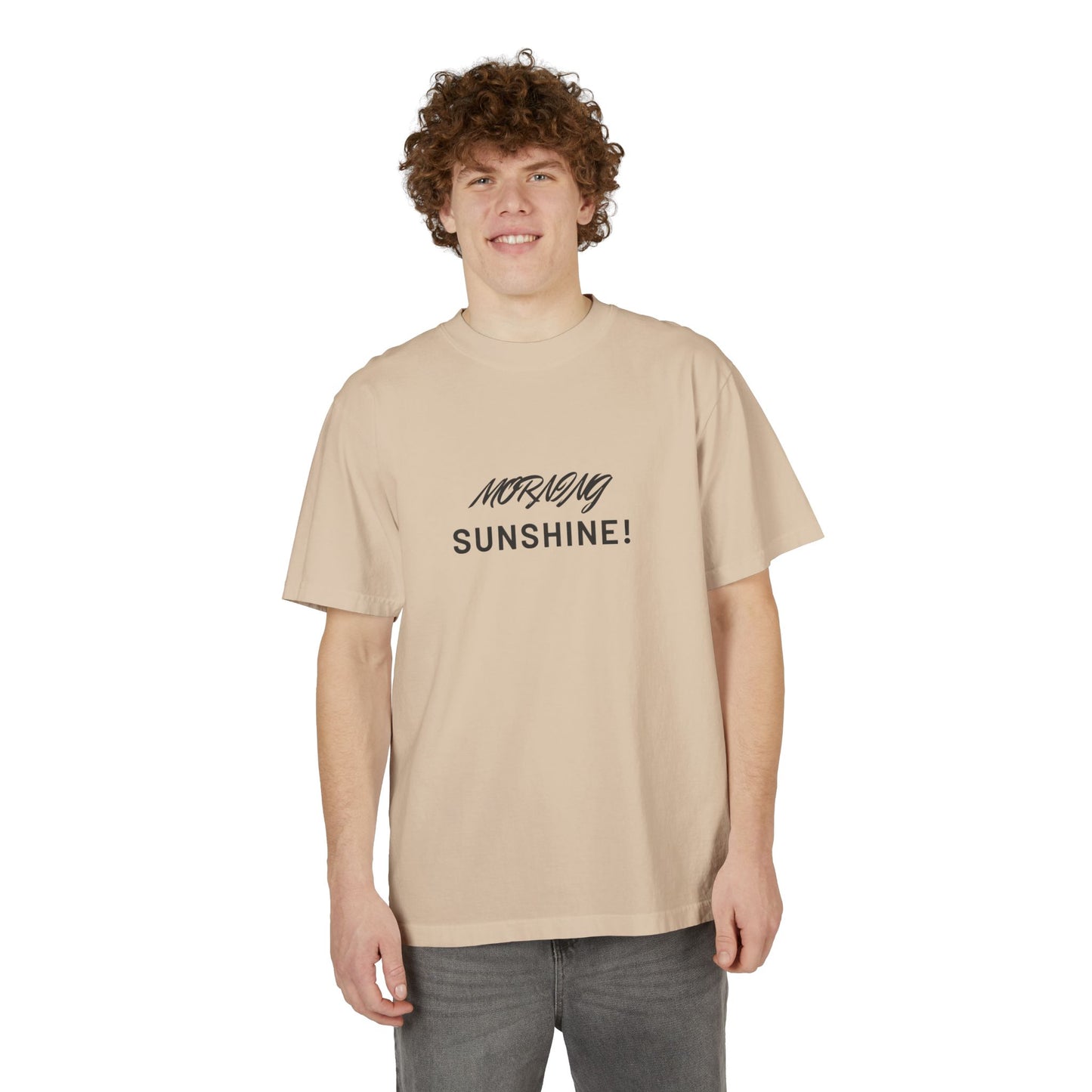 Morning Sunshine T-Shirt — Minimal Script Graphic Tee