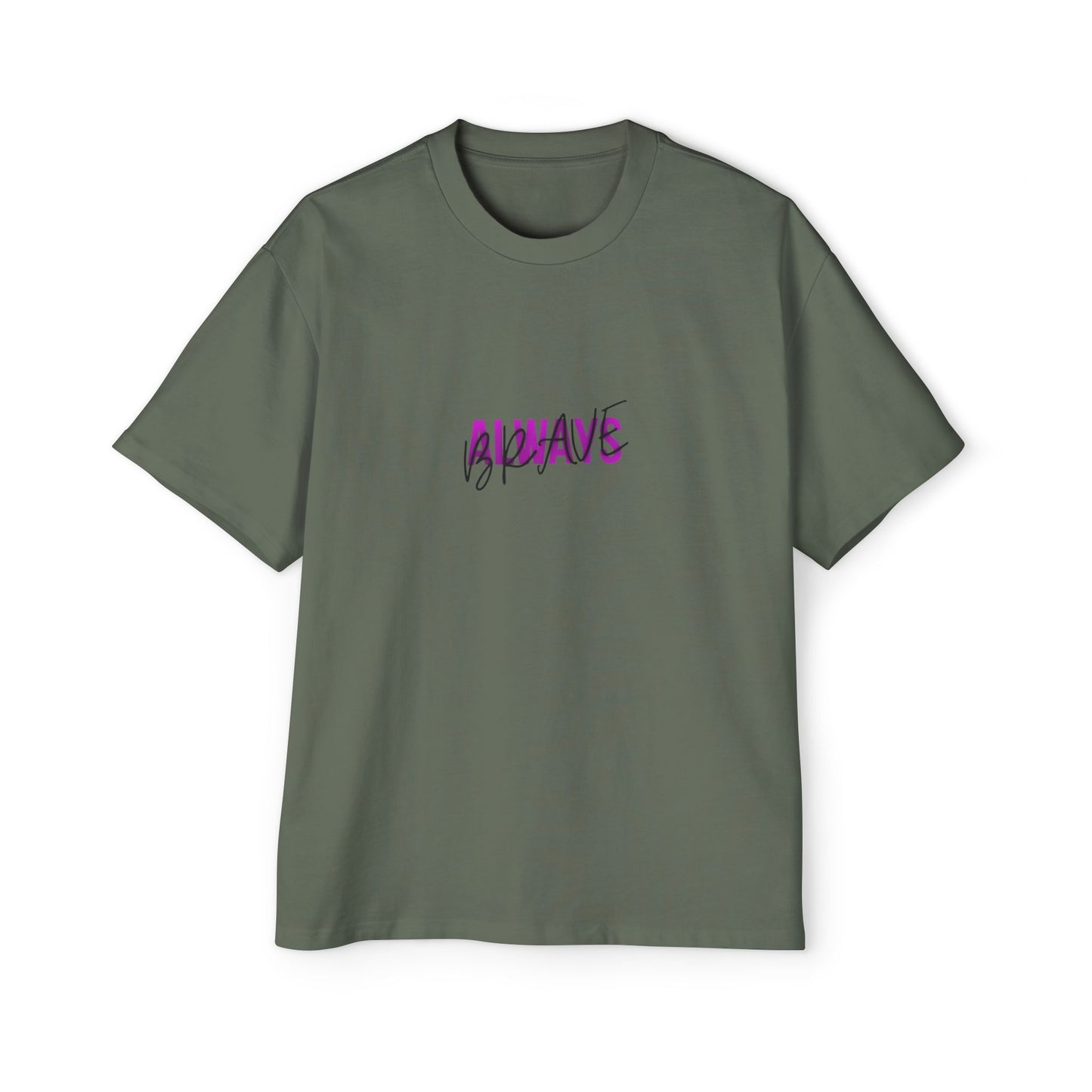 Graphic Tee — 'ALWAYS' Text Front & Dark Warrior Back