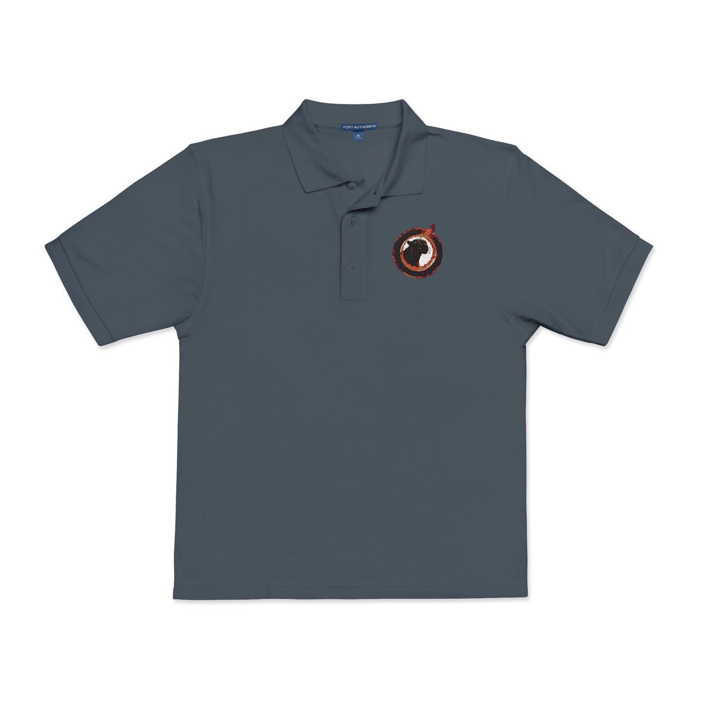 Embroidered Panther Unisex Polo Shirt