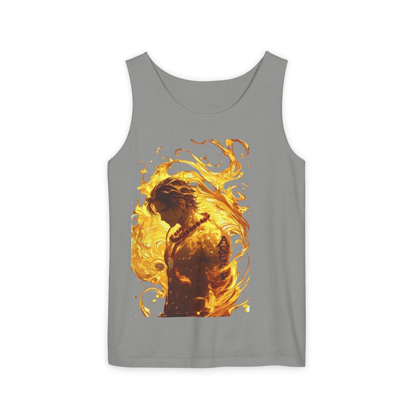 Garment-Dyed Graphic Tank Top
