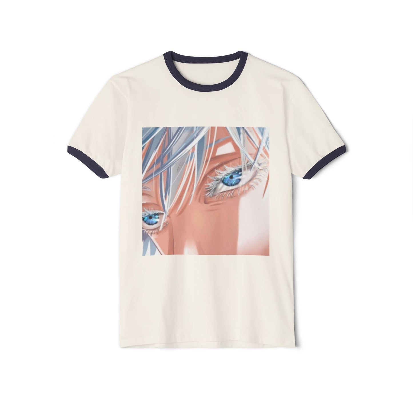 Anime Style Artistic Unisex Cotton Ringer T-Shirt