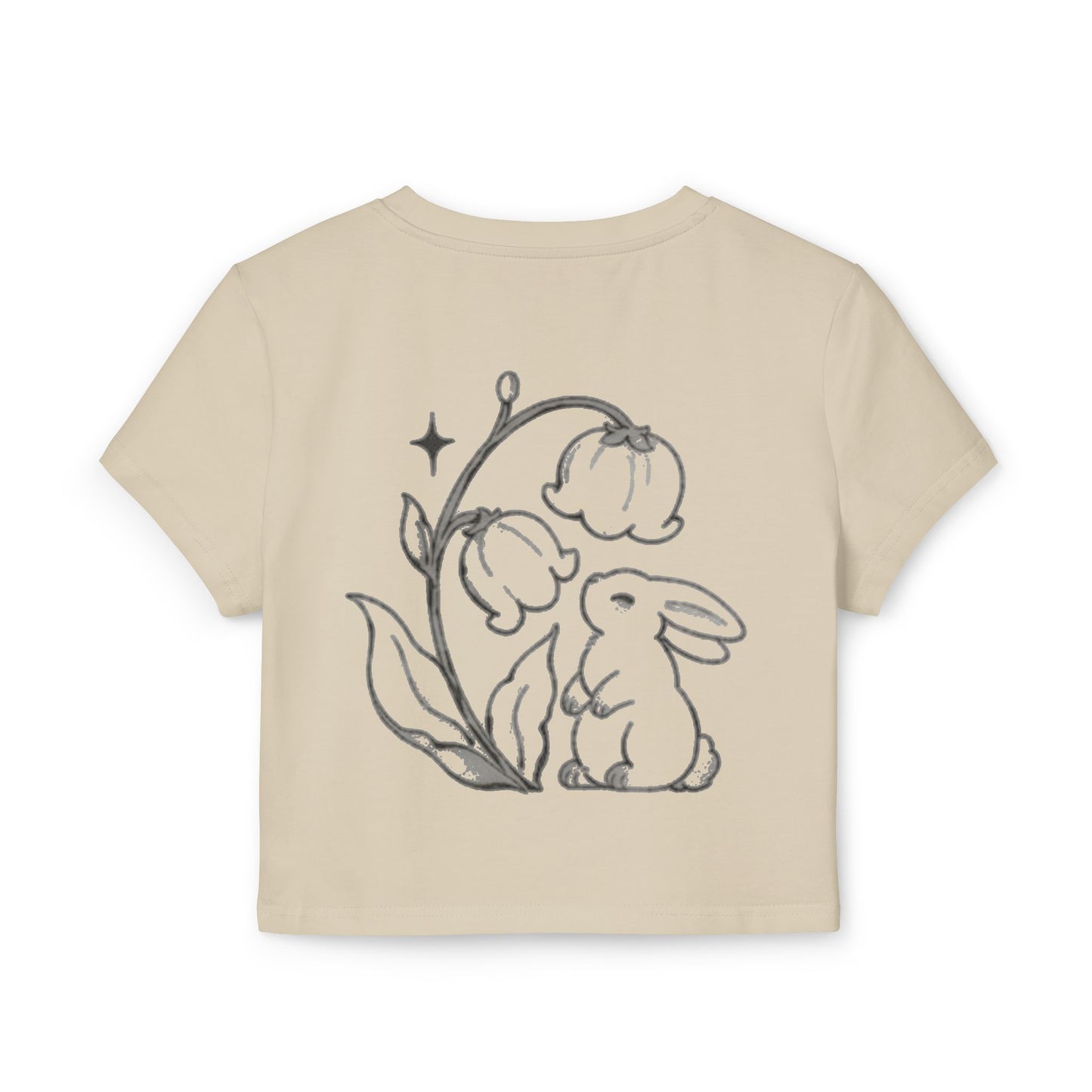 Cute Bunny Graphic Baby Tee for Women