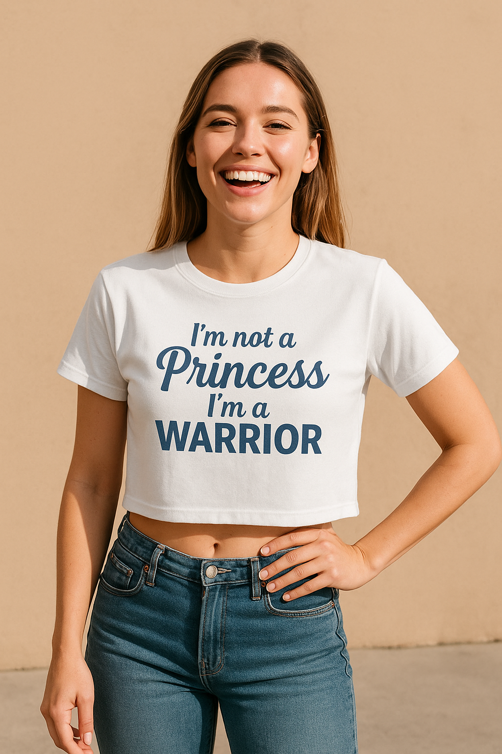 Empowering Warrior Crop Tee