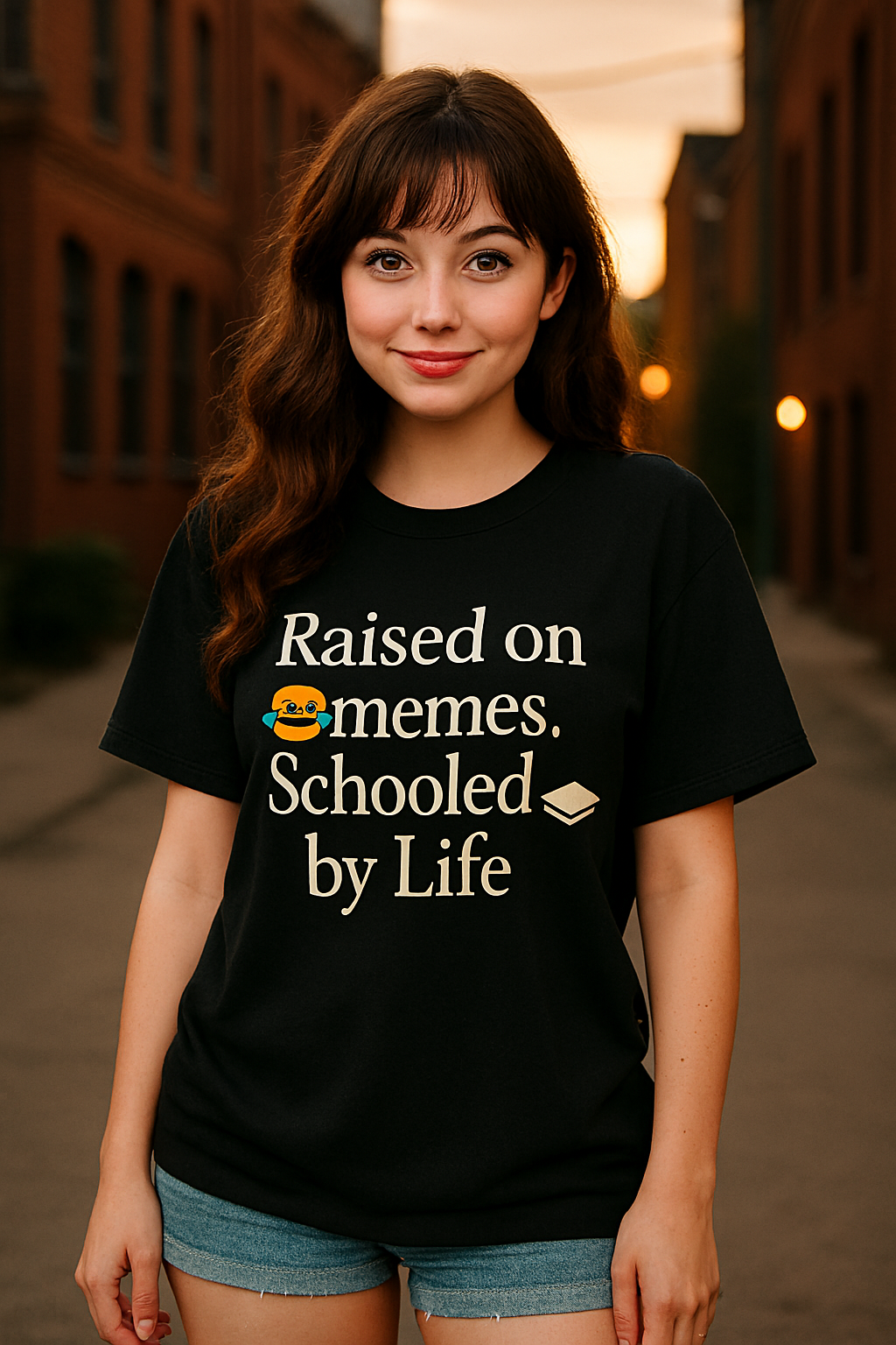 Unisex Softstyle T-Shirt - Raised By Memes, Schooled By Life