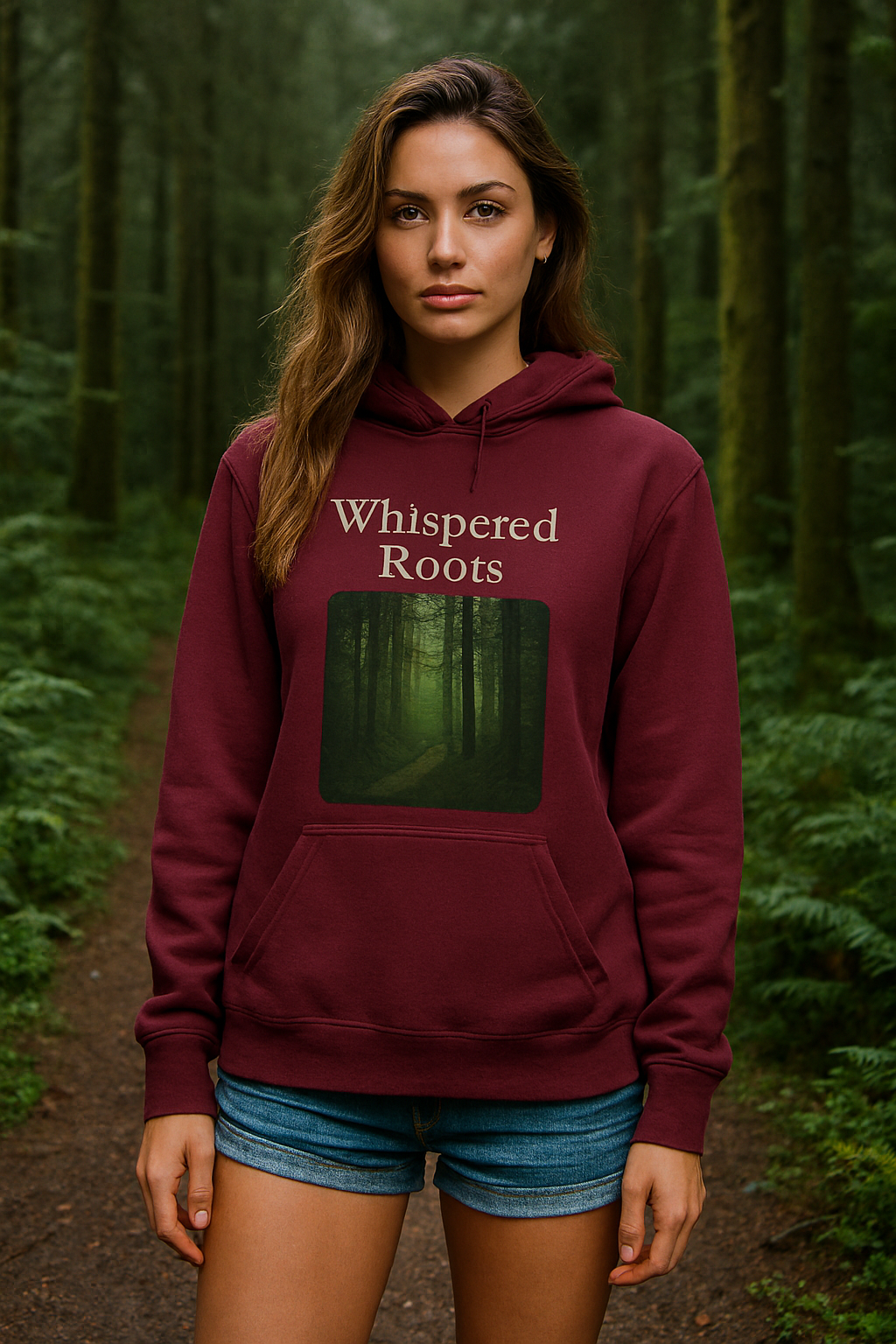 Unisex Whispered Roots Hoodie for Nature Lovers