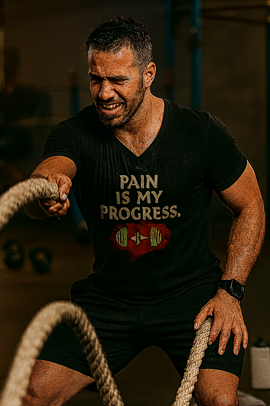 Motivational Fitness V-Neck Tee
