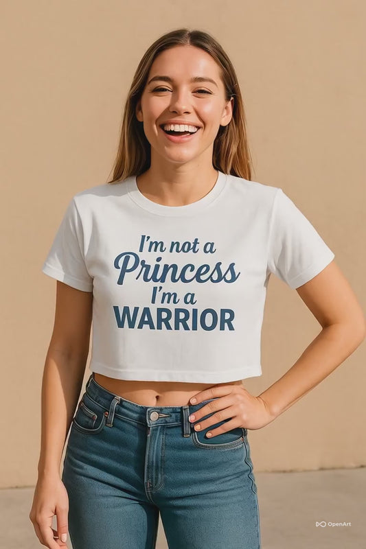 Empowering Warrior Crop Tee